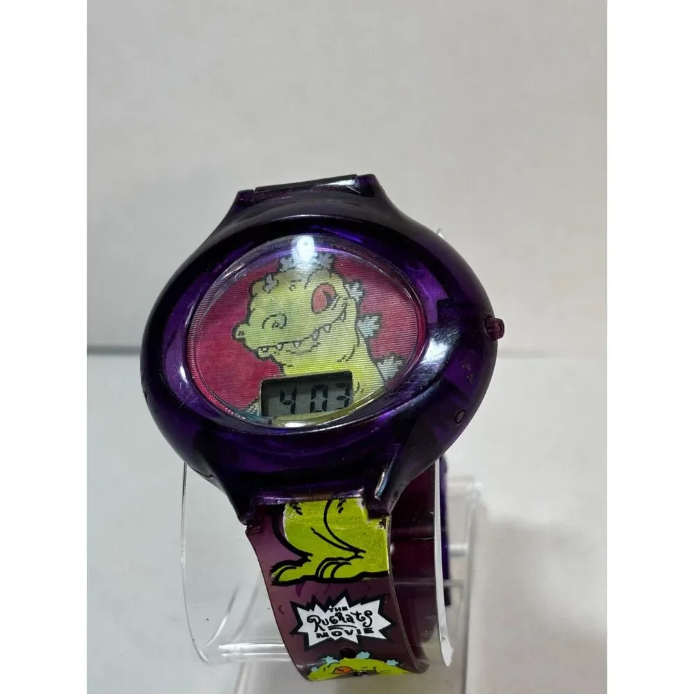 VTG Reptar Rugrats Movie 1998 Y2K digital watch, working